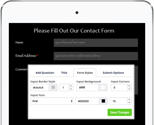 Custom Contact Forms