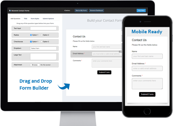 Drag and Drop Contact Form Builder
