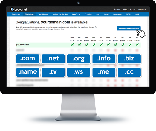 Bravenet offers Custom Domains